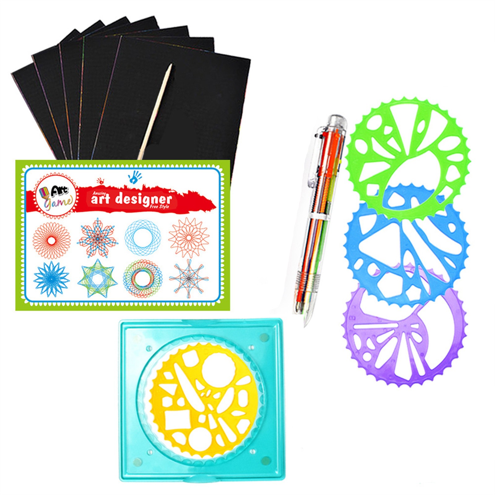 Colorful Spirograph Set Kids M - Kids Education Gift ulasan dan harga