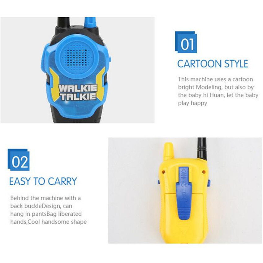 2 Pieces 50M Toy Walkie Talkie - Kids Outdoor Education ulasan dan harga