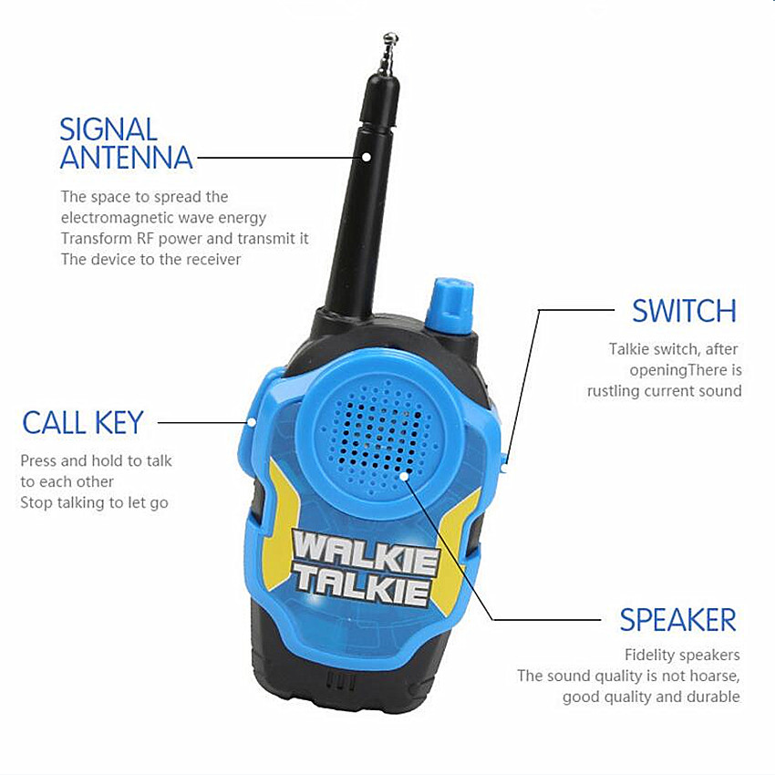 2 Pieces 50M Toy Walkie Talkie - Kids Outdoor Education ulasan dan harga